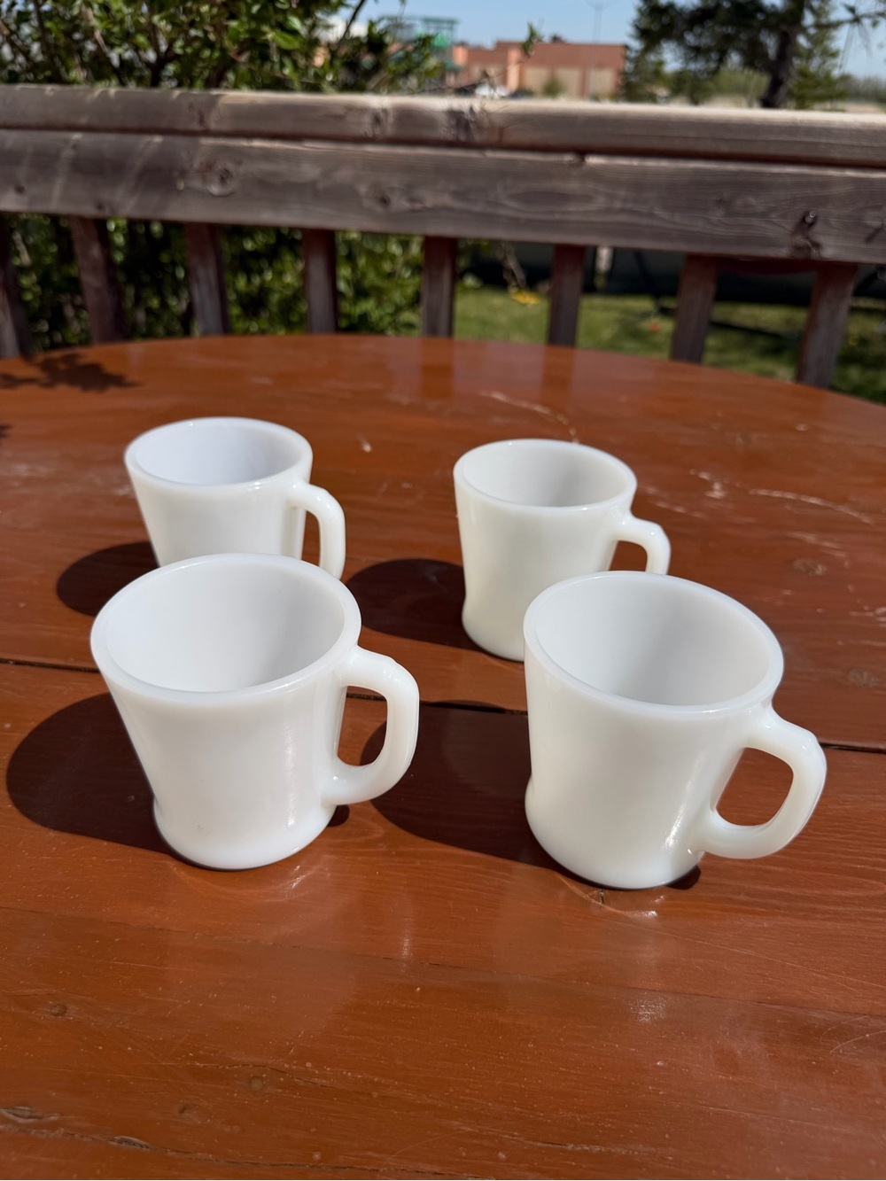 Fire King Milk Glass Mugs - Set of 4